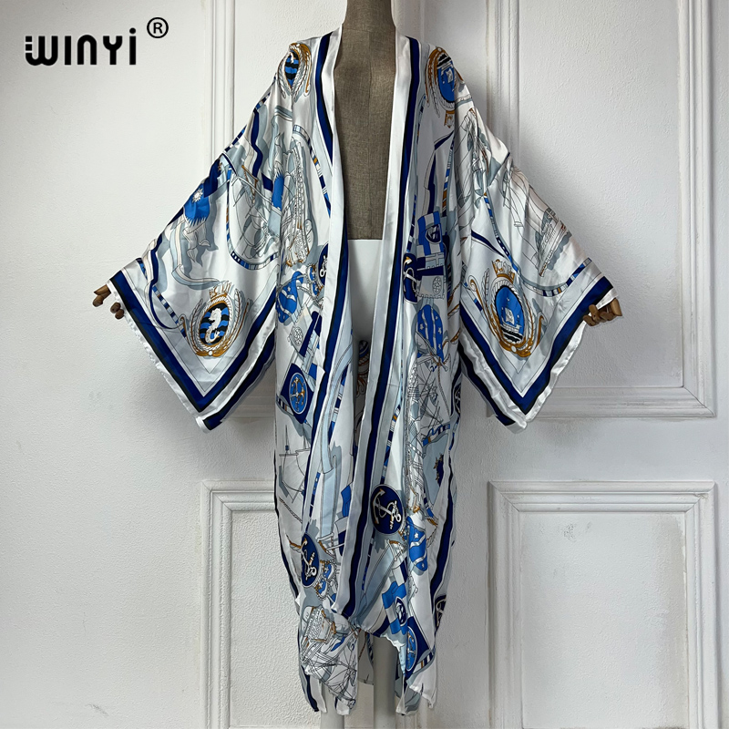 WINYI 기모노 여름 카프탄 비치웨어 카디건 패션 루 - Cover Up Kaftan 리뷰 및 가격