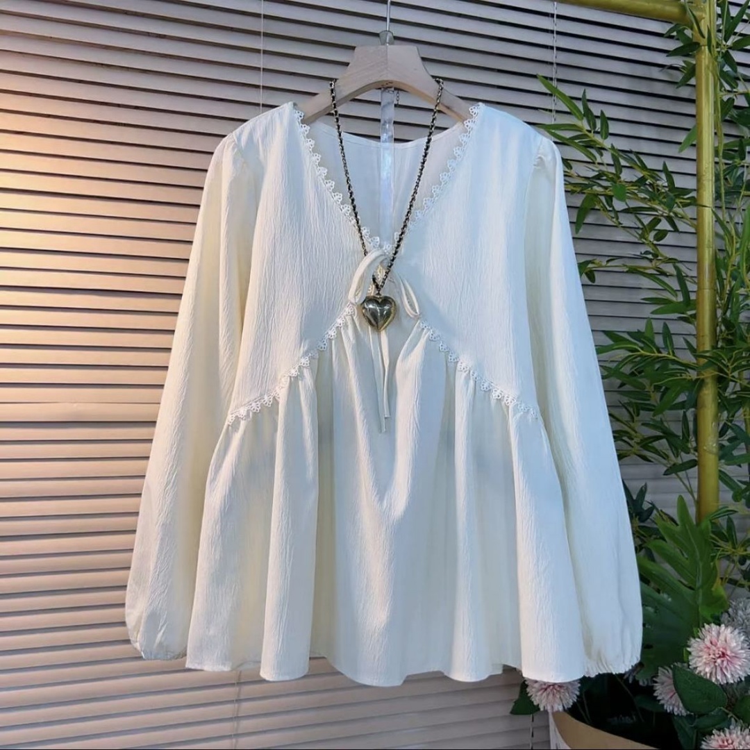플러스 사이즈 여성 의류 봄 가을 신상 V넥 긴팔 셔츠 - Blouse Off Shoulder 리뷰 및 가격