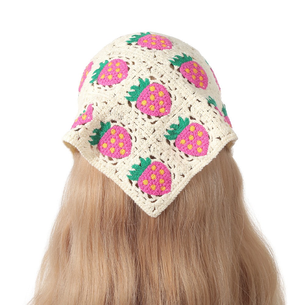 빈티지 직조 뜨개질 꽃 삼각형 Headscarf 머리띠 - Headband Summer Knit 리뷰 및 가격