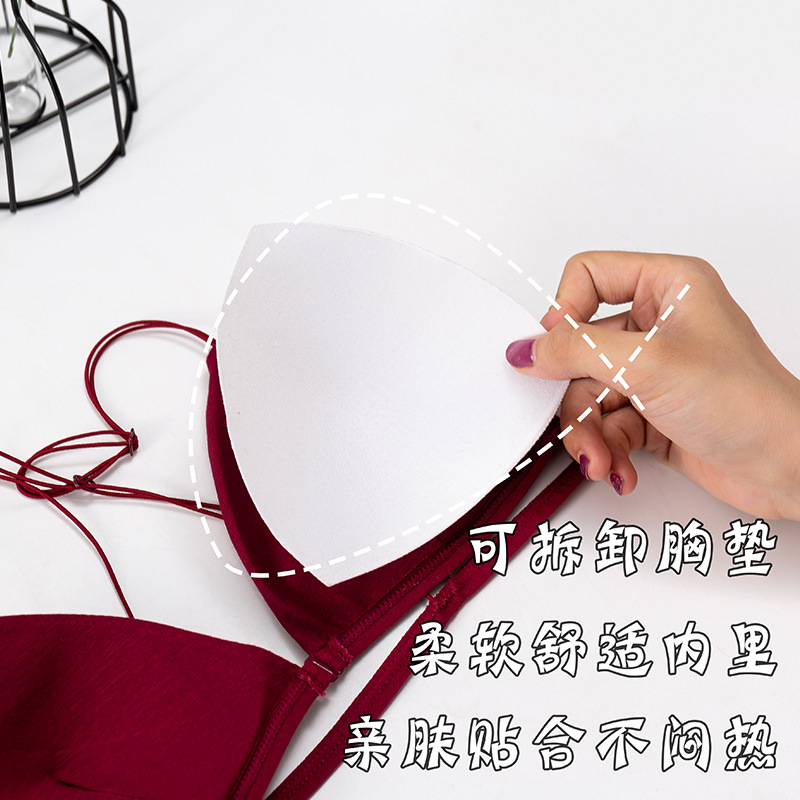 여성용 섹시한 란제리 스포츠 브라, 탑 브래지어, 푸시 - Bralette Triangle Set 리뷰 및 가격